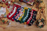 Wholesale Customised Lady Crew Socks Cotton Christmas Holiday Woman Socks