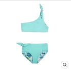 Wholesale Oem Odm Blue Baby Girl Kid Children One Shoulder Bikini Two-Piece Swimwear