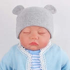 Ins 100% Cotton Cotton Newborn Baby Girls Hat Spring Newborn Boys Hat Cute Rabbit Infant Beanie
