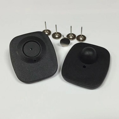 EAS RF Hard Tag White or Customized Color Plastic Security Hard Tags Left on Clothes